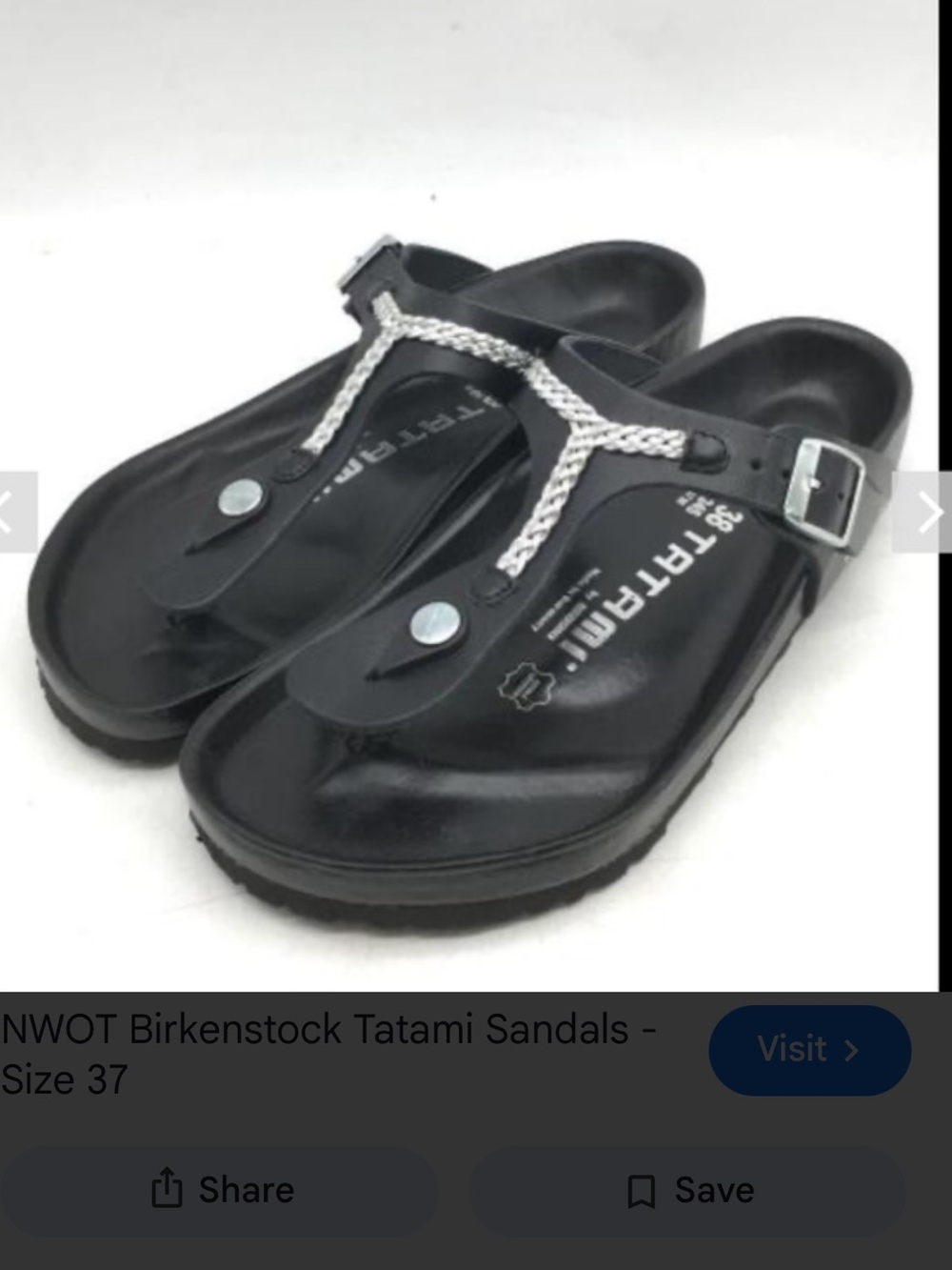 NWOT Tatami by Birkenstock Thong Sandals - Size 6